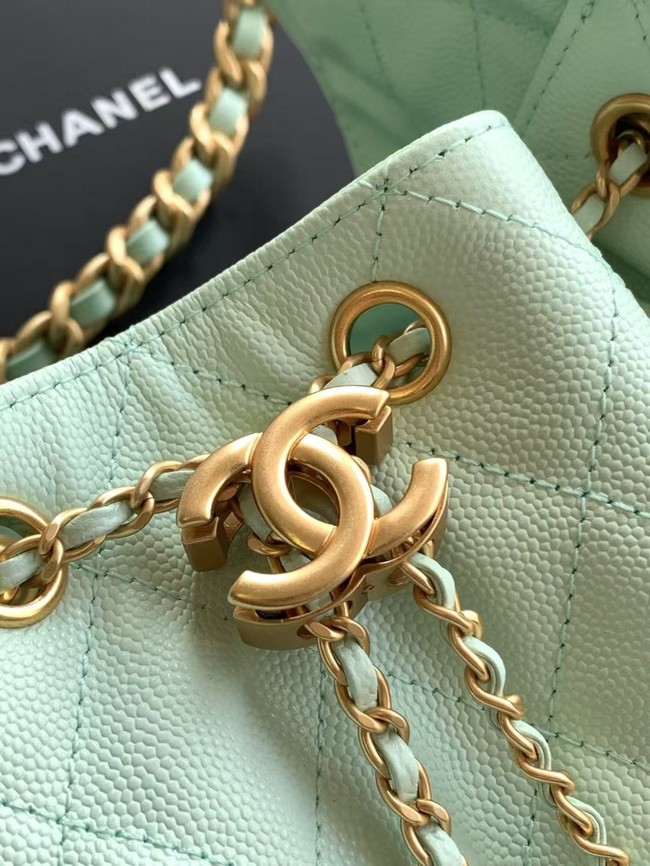 CHANEL 25 SMALL HANDBAG AS5293 Light Green