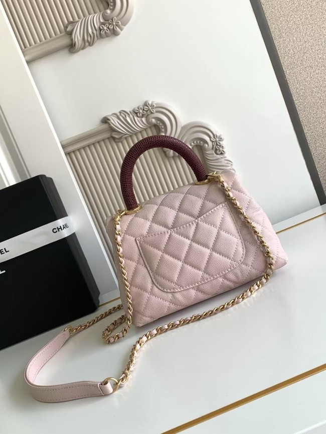 Chanel MINI FLAP BAG WITH TOP HANDLE AS2215-1