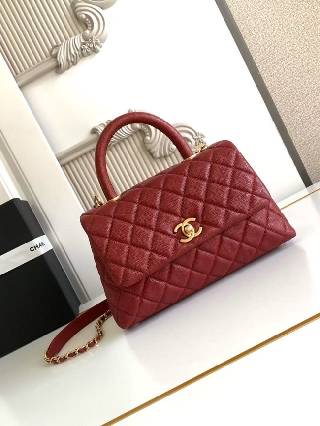 Chanel FLAP BAG WITH TOP HANDLE 92990-12