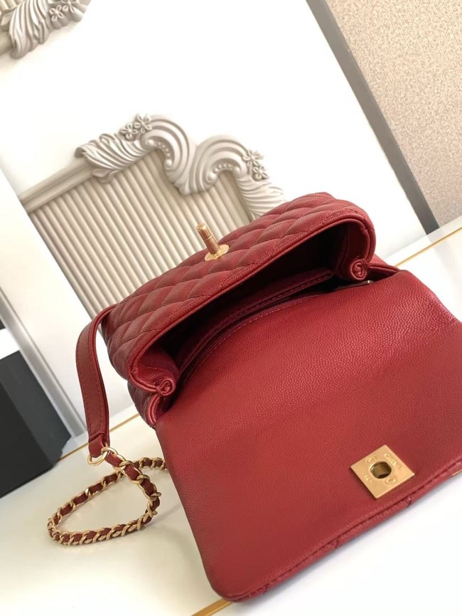 Chanel MINI FLAP BAG WITH TOP HANDLE AS2215-11