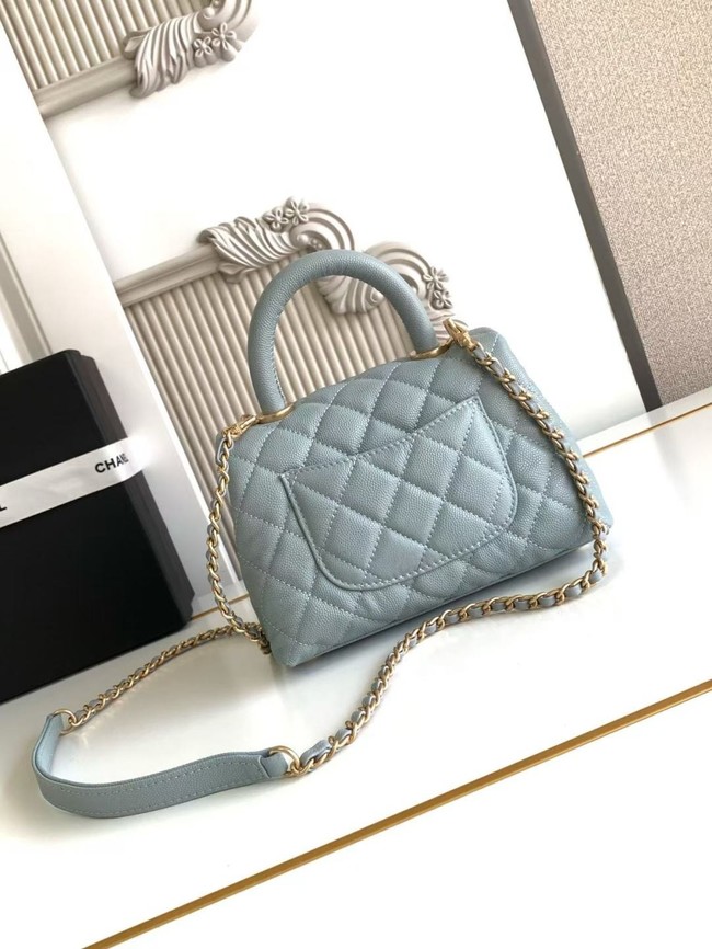 Chanel MINI FLAP BAG WITH TOP HANDLE AS2215-6