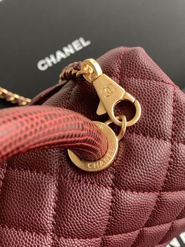 Chanel MINI FLAP BAG WITH TOP HANDLE AS2215-7