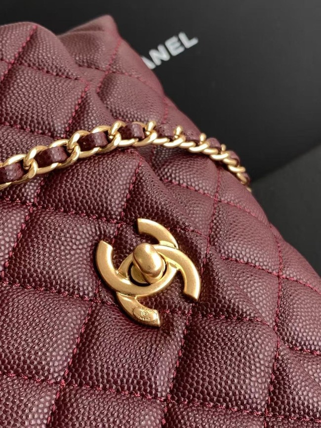 Chanel MINI FLAP BAG WITH TOP HANDLE AS2215-7