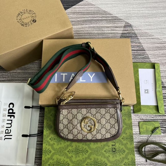GUCCI OPHIDIA MINI BAG 724599 brown