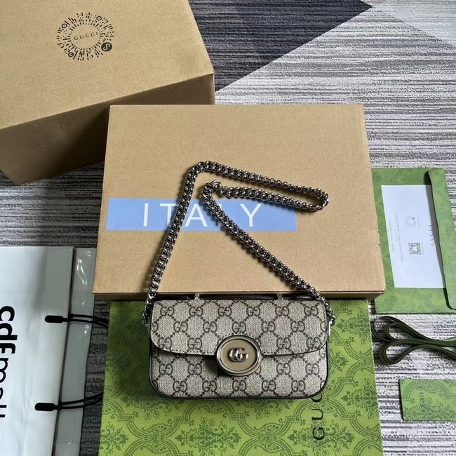 GUCCI OPHIDIA MINI BAG 760194 brown