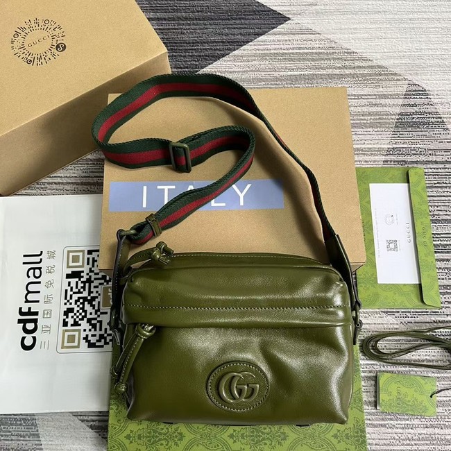 GUCCI OPHIDIA SAMLL BAG 725696 Khaki