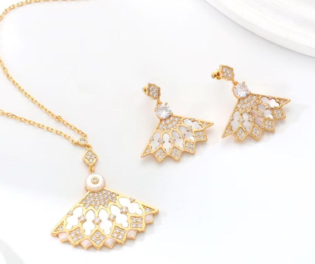BVLGARI necklace&Earring BV80988 Gold