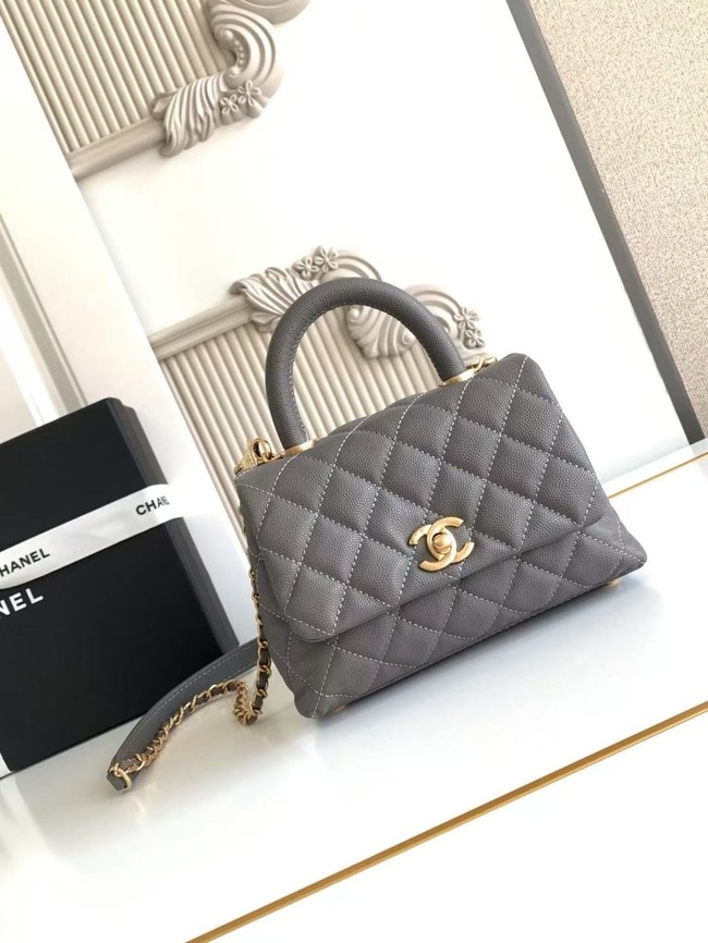 Chanel MINI FLAP BAG WITH TOP HANDLE AS2215-16