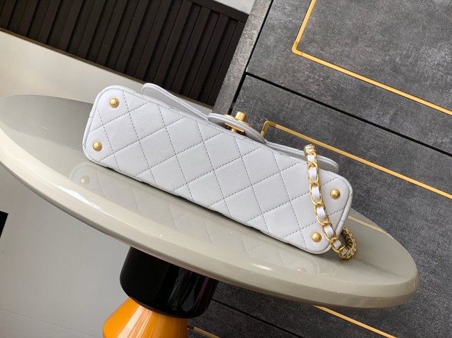 Chanel MINI FLAP BAG WITH TOP HANDLE AS5354 light gray