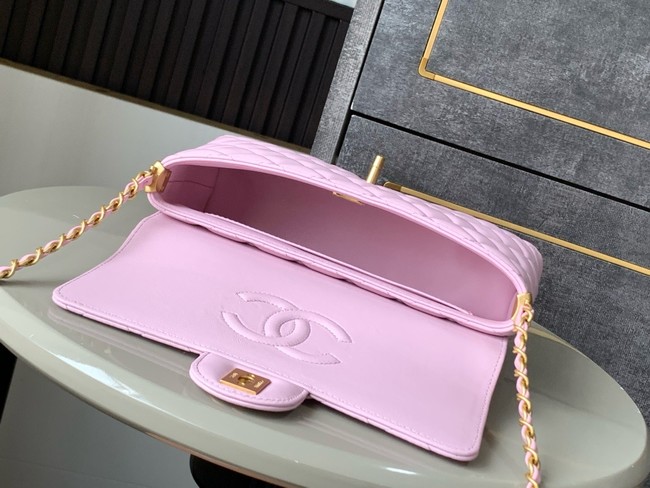 Chanel SMALL FLAP BAG WITH TOP HANDLE AS5356 pink