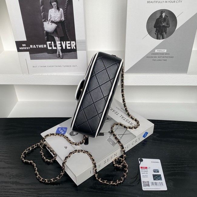 Chanel CLUTCH WITH CHAIN AP4516 Black&White