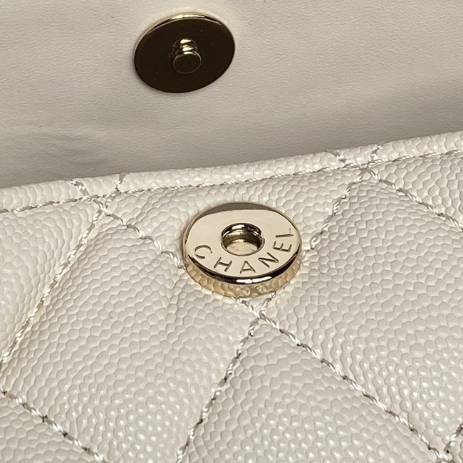 Chanel CLUTCH WITH CHAIN AP4591 light yellow