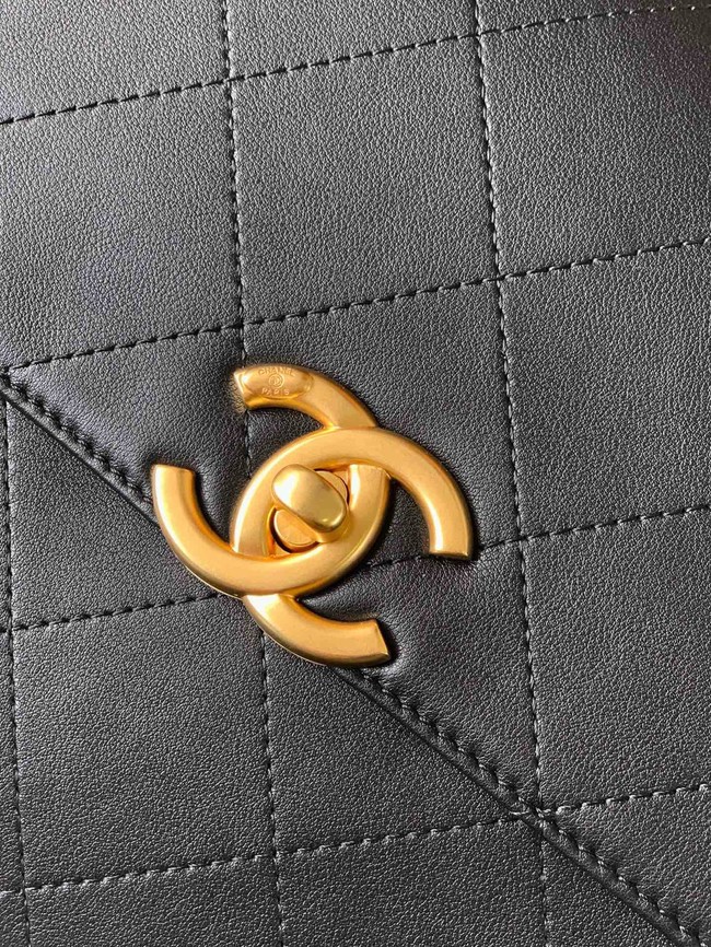 Chanel Medium FLAP BAG WITH TOP HANDLE AS5447 BLACK