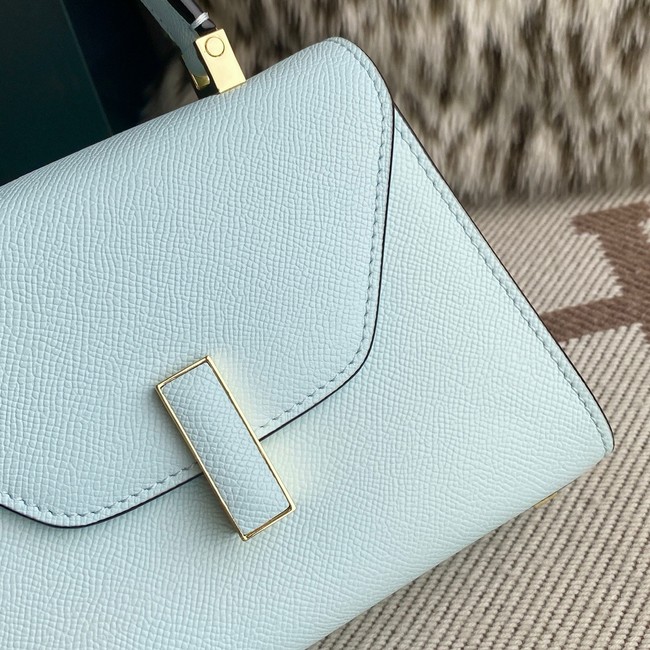 Valextra Iside Top Handle Mini Bag 00359 light blue