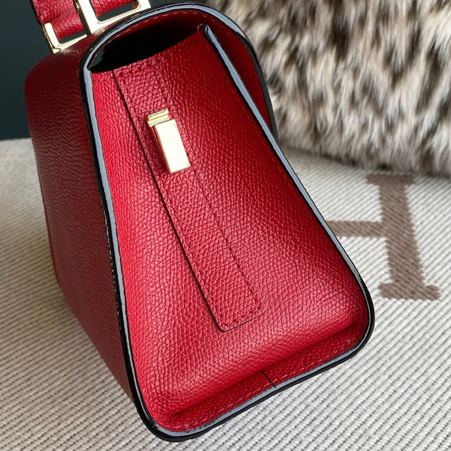 Valextra Iside Top Handle Mini Bag 00359 red