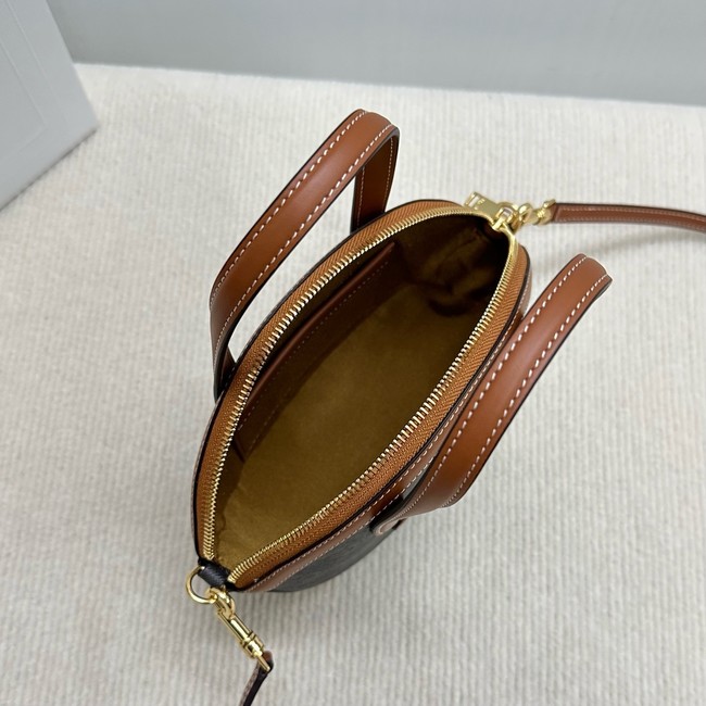 Celine IN TRIOMPHE CANVAS AND CALFSKIN 122262 TAN