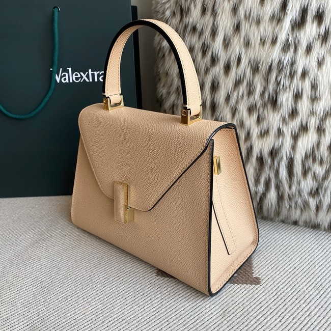 Valextra Iside Top Handle Medium Bag 56028 CASHMERE BEIGE