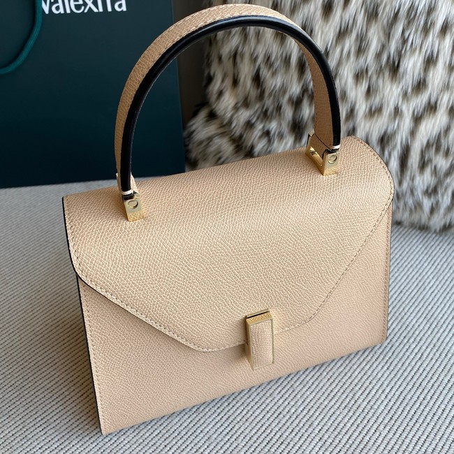 Valextra Iside Top Handle Medium Bag 56028 CASHMERE BEIGE