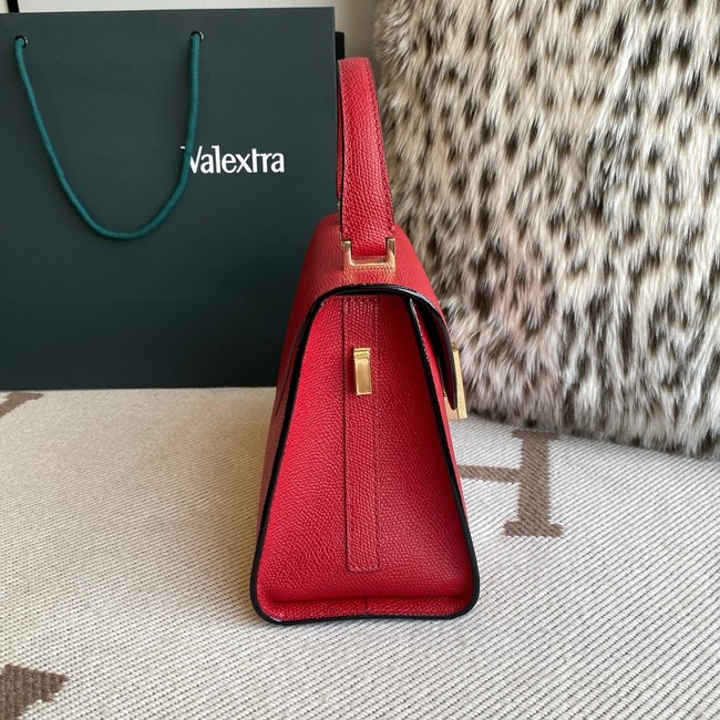 Valextra Iside Top Handle Medium Bag 56028 LOVE RED