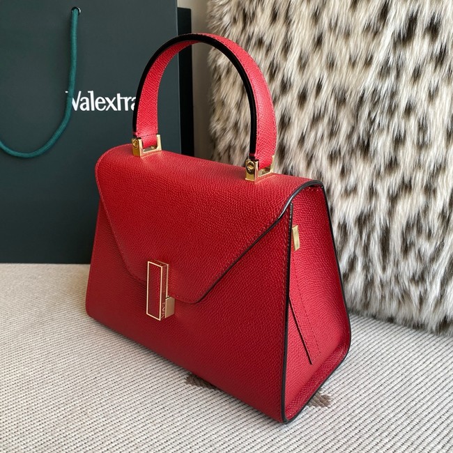 Valextra Iside Top Handle Medium Bag 56028 LOVE RED