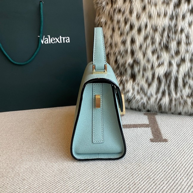 Valextra Iside Top Handle Mini Bag 00359 blue