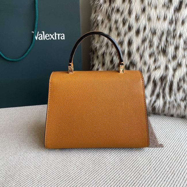 Valextra Iside Top Handle Mini Bag 00359 tan