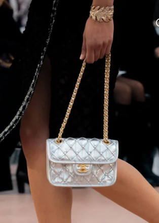 Chanel Mini flap bag AS4797 Silver