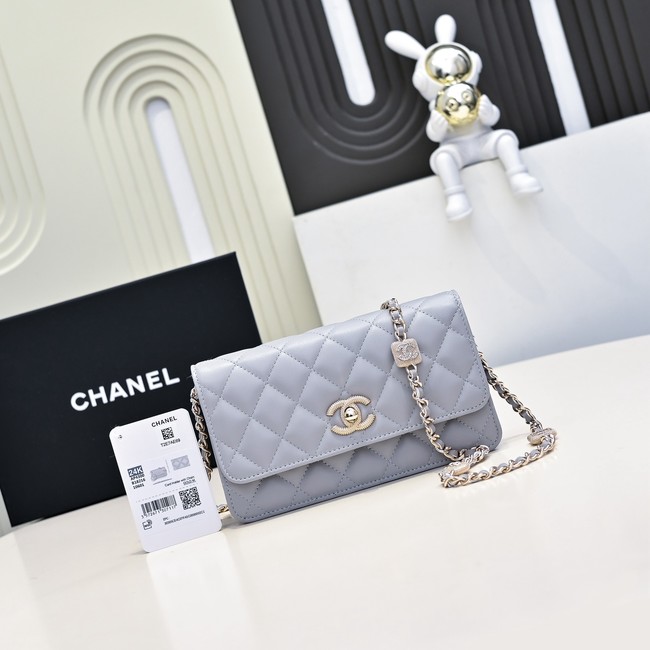 Chanel WALLET ON CHAIN AP4300 gray