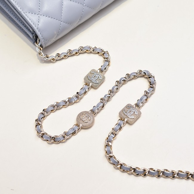 Chanel WALLET ON CHAIN AP4300 gray