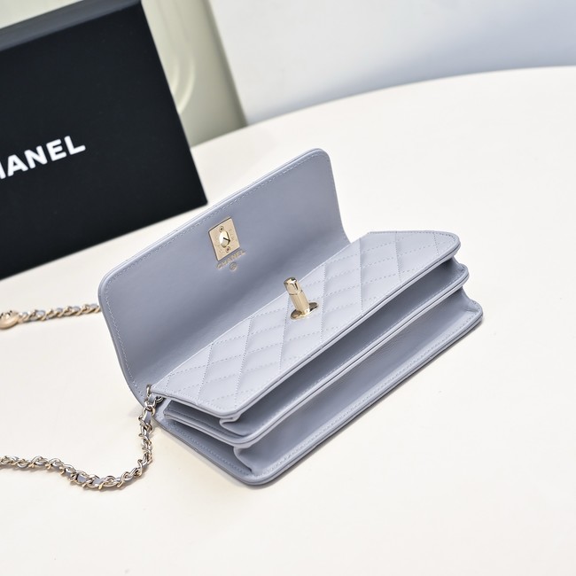 Chanel WALLET ON CHAIN AP4300 gray