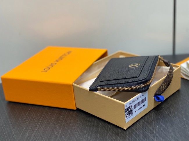 Louis Vuitton NEW Low Key Zipped Card Holder M14550 black
