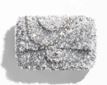 Chanel FLAP BAG AS4561 Silvery