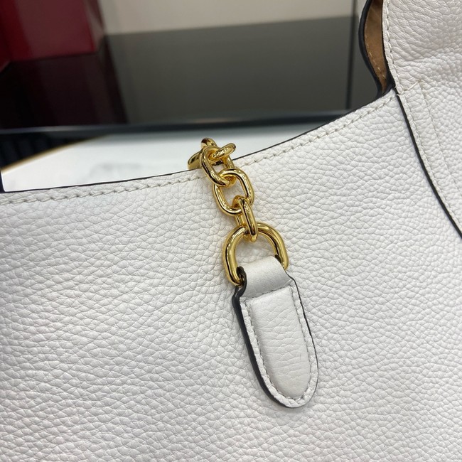 GUCCI SOFTBIT MEDIUM TOP HANDLE BAG 837467 White