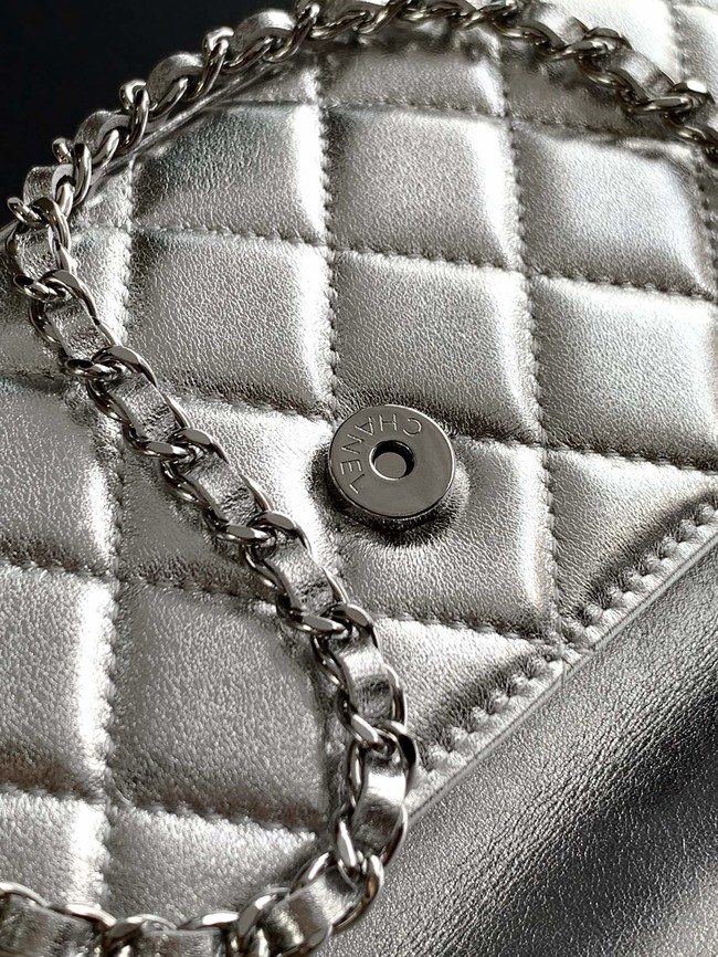 Chanel CLUTCH WITH CHAIN AP4498 Silvery