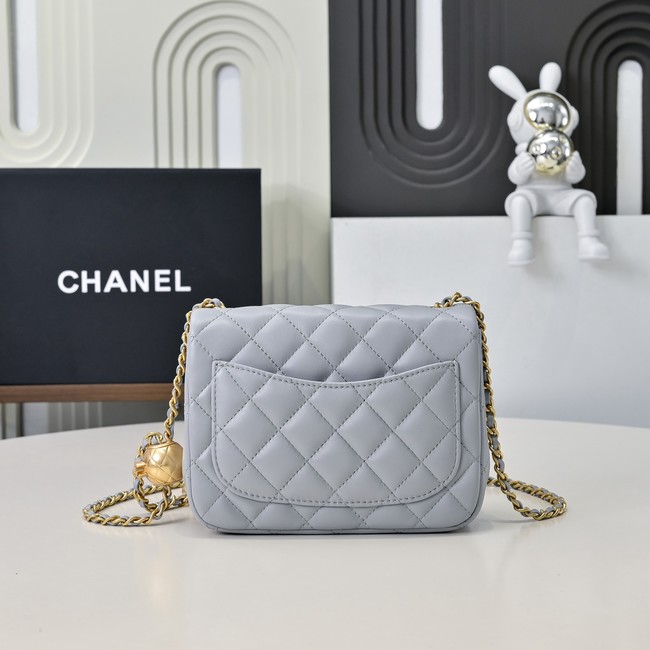 Chanel MINI FLAP BAG AS1786 light gray