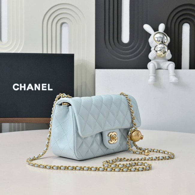 Chanel SMALL FLAP BAG AS1787 light Blue