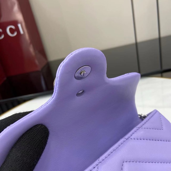 GUCCI GG MARMONT MINI SHOULDER BAG 841290 Purple
