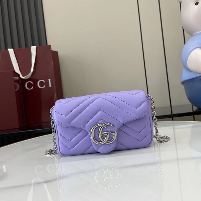 GUCCI GG MARMONT MINI SHOULDER BAG 841290 Purple