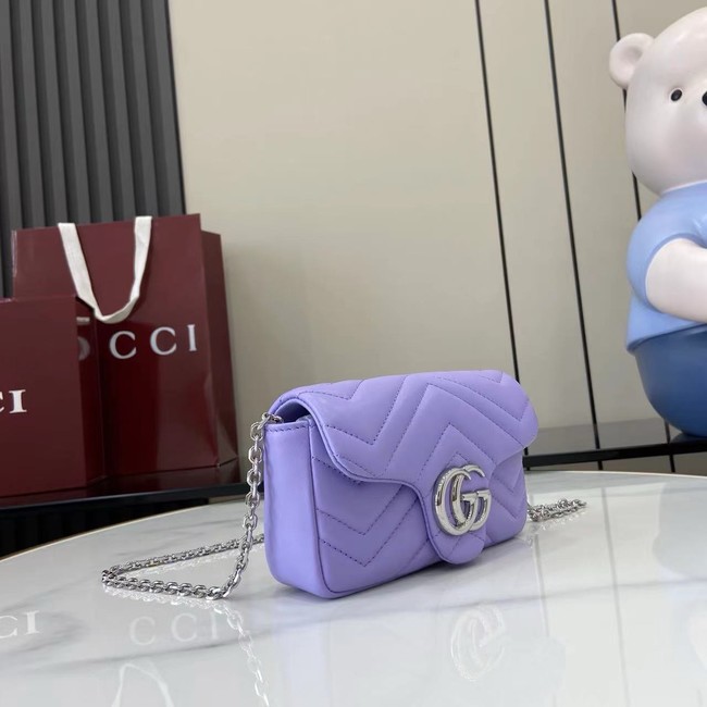 GUCCI GG MARMONT MINI SHOULDER BAG 841290 Purple