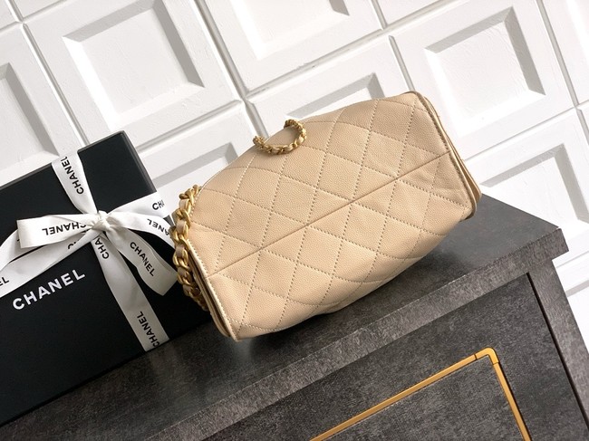 CHANEL 25 MINI HANDBAG AS5631 Apricot