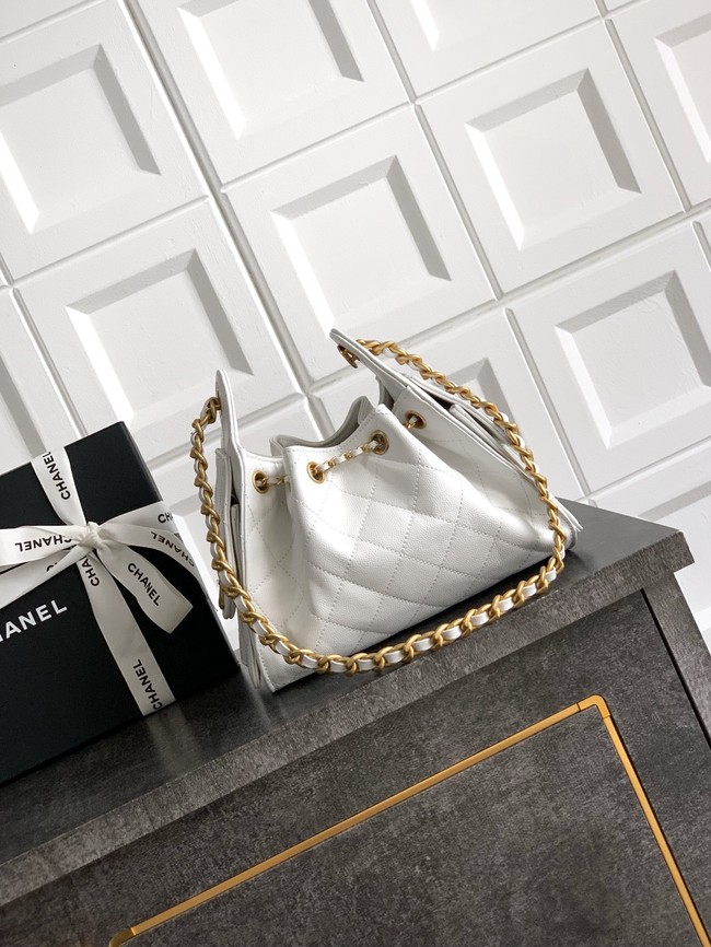 CHANEL 25 MINI HANDBAG AS5631 white