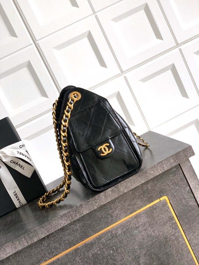 CHANEL 25 MINI HANDBAG Lambskin AS5631 black