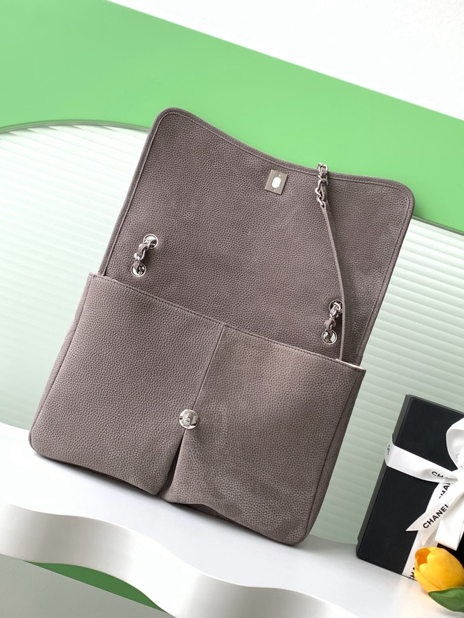Chanel MAXI FLAP BAG Shoulder Bag AS6068 gray