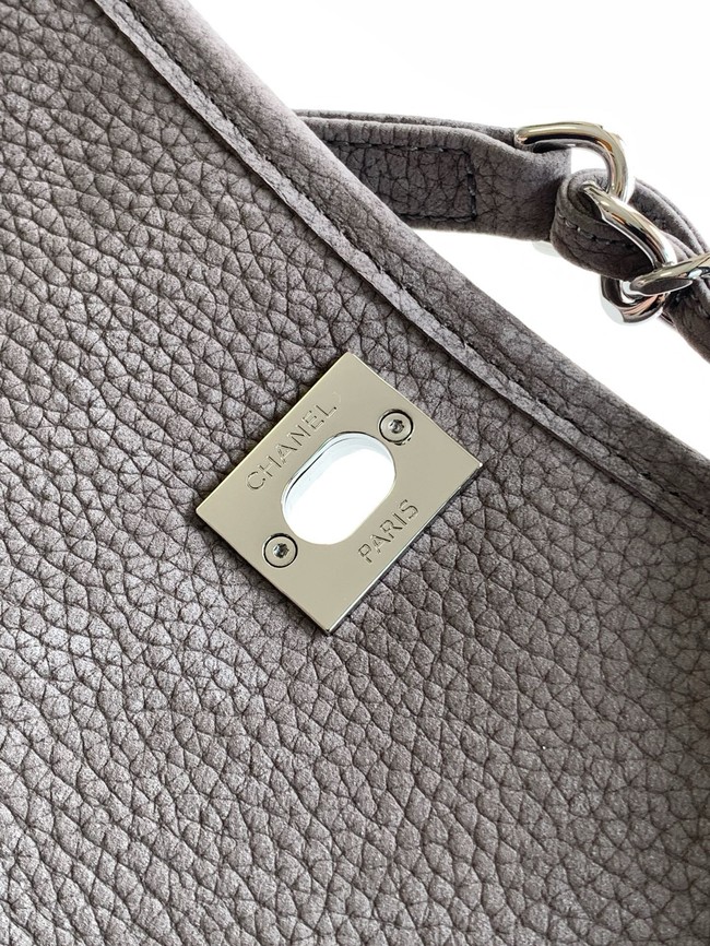 Chanel MAXI FLAP BAG Shoulder Bag AS6068 gray