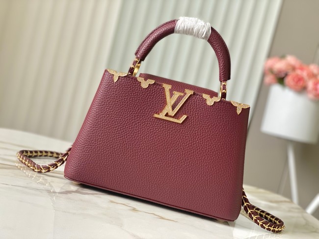 Louis Vuitton Capucines MM M23331 burgundy