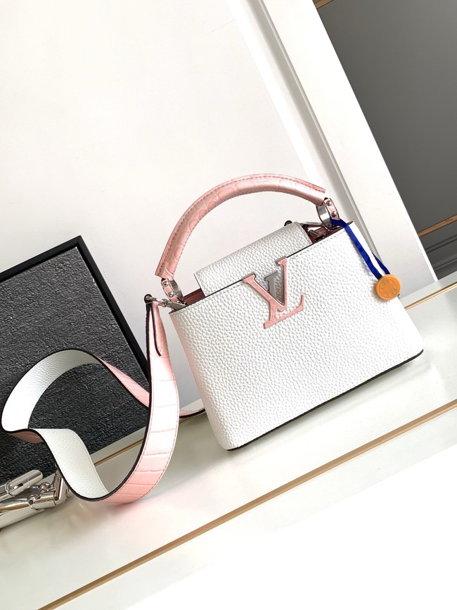 Louis Vuitton Capucines Mini M96498 white&pink