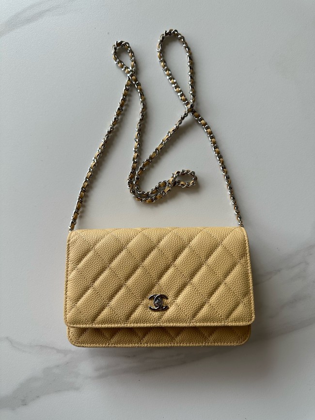Chanel Classic Wallet On Chain Grained Calfskin AP4241-18
