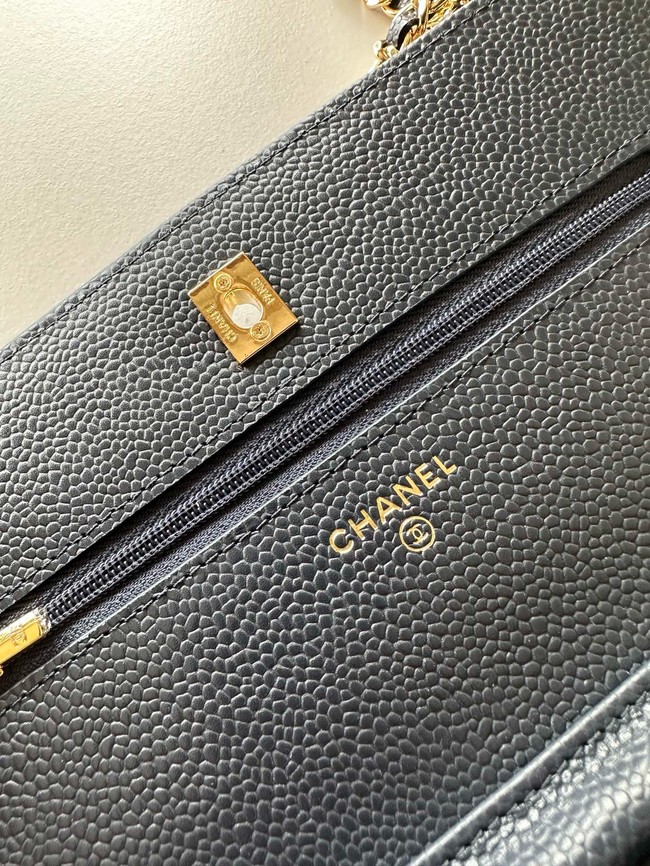 Chanel Classic Wallet On Chain Grained Calfskin AP4241-7