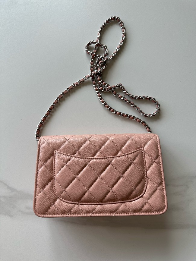 Chanel Classic Wallet On Chain Grained Calfskin AP4241-8