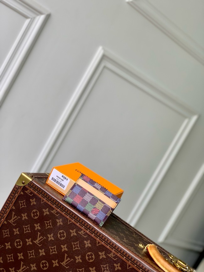 Louis Vuitton Double Card Holder N00189 Multicolor